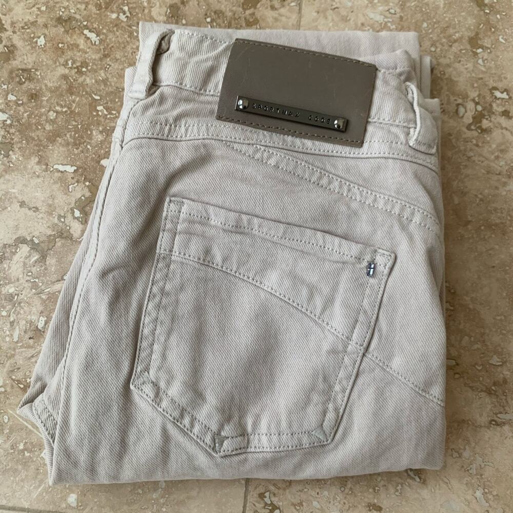 Sportmax code khaki straight leg pants